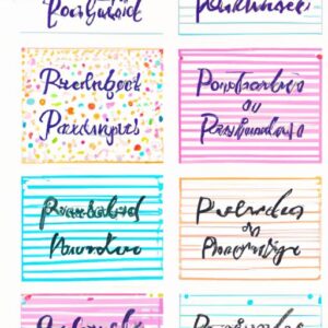 Handwriting Practice Sheets